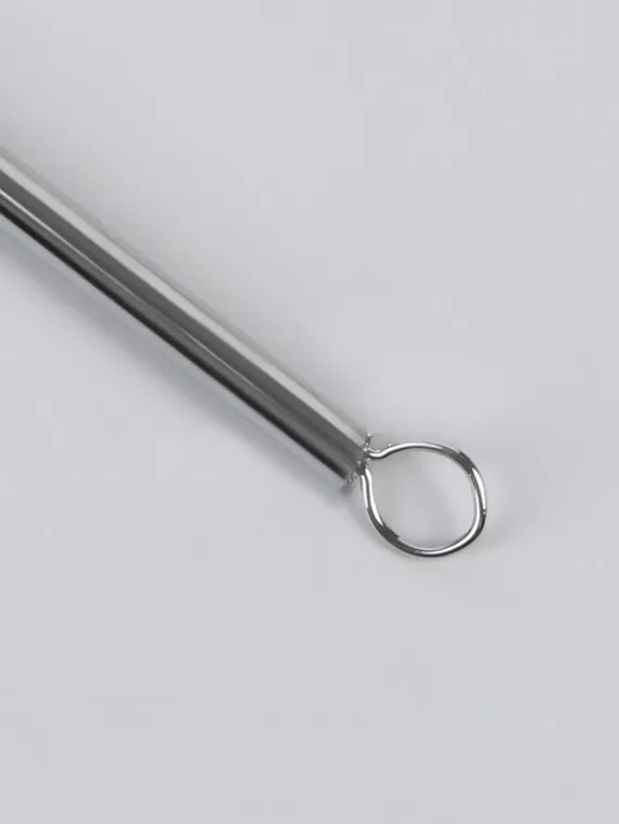 Игла косметологическая, двусторонняя, с петлёй, 12 см, цвет серебристый