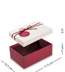 WF-09-A Набор коробок из 3шт «Прямоугольник» цв.борд./молочн.