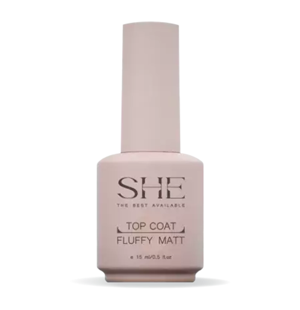 Матовый топ SHE TOP COAT FLUFFY MATT 15 ml