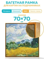 Металлическая багетная рамка 70х70 см