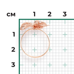 Кольцо «Орхидея» из красного золота с фианитом