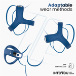 Синее интерактивное эрекционное виброкольцо Rank (Цвет: синий)