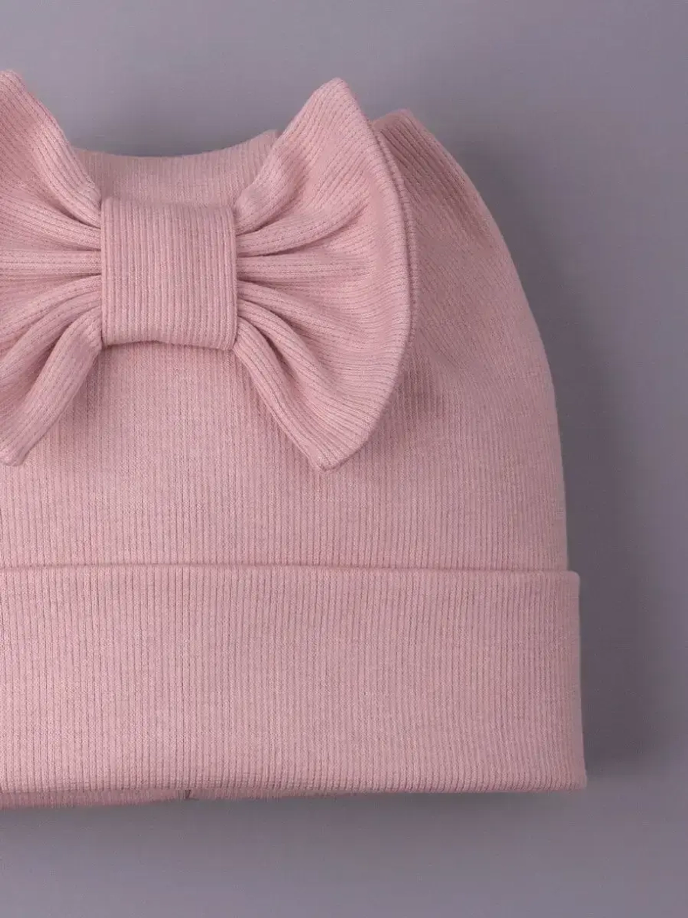 Шапка для девочки с ушками на осень