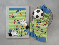 Салфетка 25x25 Feiler Soccer Jeans Blau джинсово-голубая