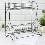 Сушилка универсальная для посуды с поддоном ПП (395*240*450мм) черная