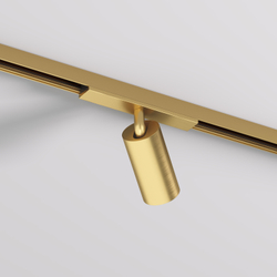DK5740-SB Светильник для трека SHINE SPOT со светодиодом, D35*H70, 48V DC, 6W, RA?90, 3000K, IP20, сатинированная латунь, алюминий