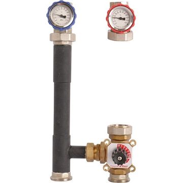 Насосная группа Rommer 1" с 3-х ходовым приводным смесителем без насоса (RDG-0003-012501)