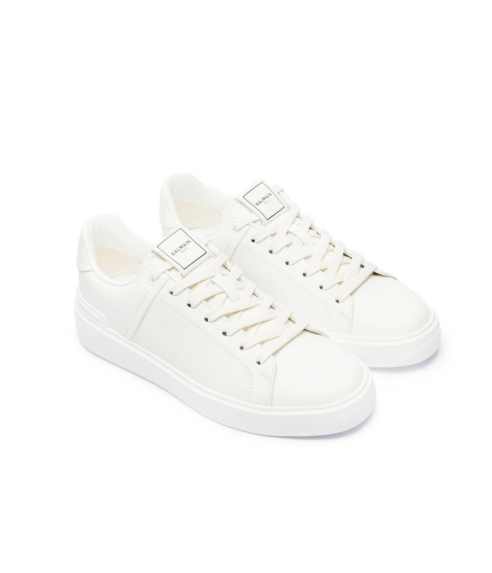 Кожаные кроссовки b-court Balmain - белый(DM1VI288 LVTR)