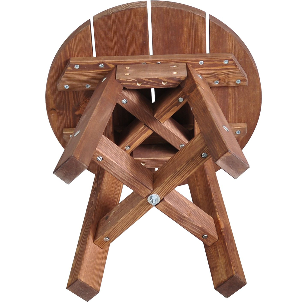 Журнальный столик, 60х60х56, Осло, деревянный, прикроватный, для дома и сада, венге, Dipriz