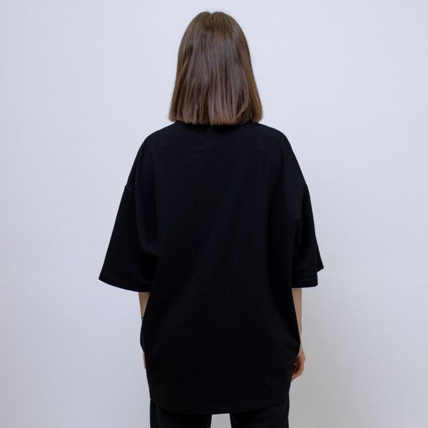 Футболка Molotov Basic OVERSIZED Черная - фото 4