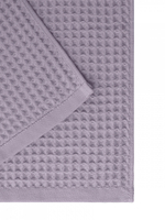 Набор полотенец вафельных 2шт DeNASTIA для бани/сауны 300gsm 70x140/50x90, 100% хлопок, лавандовый