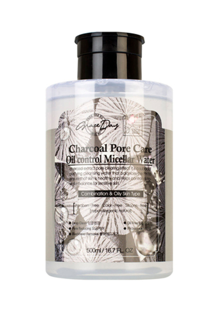 Grace Day Charcoal Pore Care Oil Control Micellar Water Мицеллярная вода с древесным углем