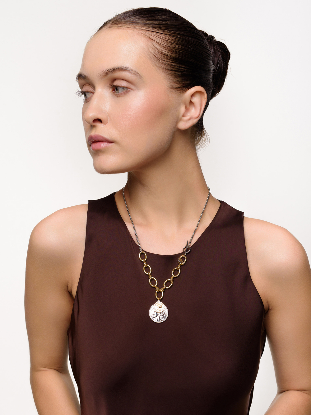 Колье "Coin snake" Bicolor