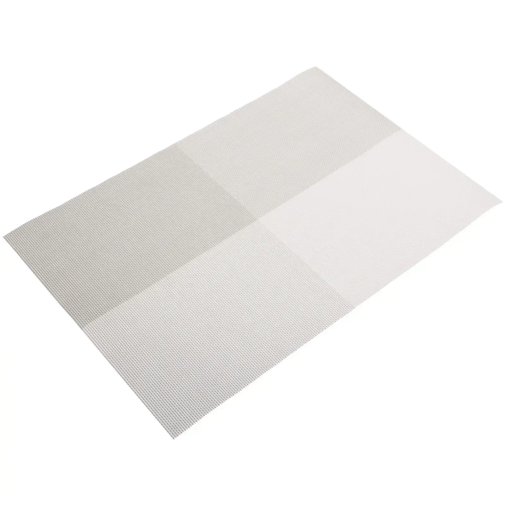 Набор салфеток на стол 30*45см 4шт «Квадро» серый