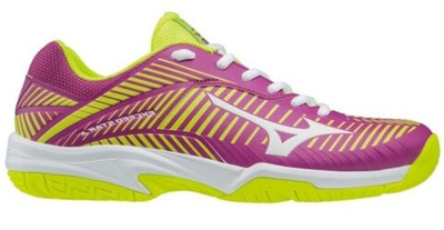 детские Кроссовки теннисные Mizuno Exceed Star Jr 2 AC - clover/white/safety yellow