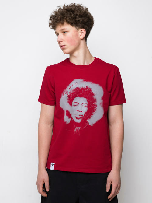 Футболка бордовая Jimi Hendrix