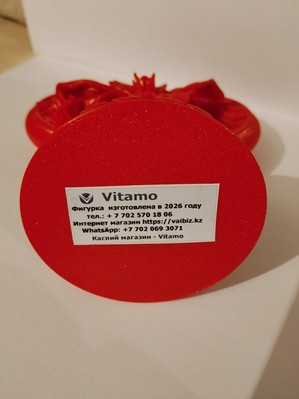 Лилия красная в сердце - 3D фигурка подарок для женской половины на все случаи жизни