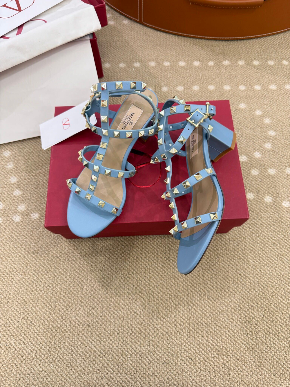 Valentino Rockstud Sandal 6 cm