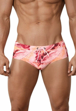 Розовые принтованные плавки Lago Rosa Swimsuit Brief (Размер: XL) (Цвет: розовый)