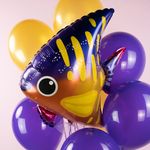 Шар (25''/64 см) Фигура, Тропическая рыбка, 1 шт.