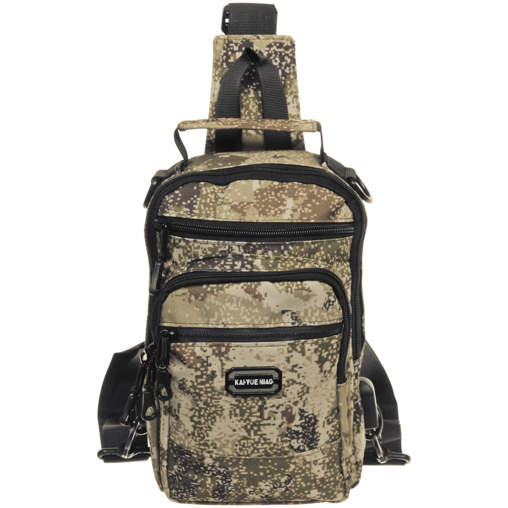 Сумка мужская через плечо «Viking», 4 кармана, цвет хаки-бежевый, 27*16*6,5см