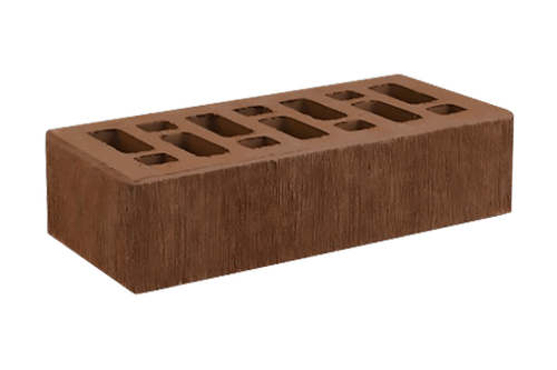 Кирпич лицевой Коричневый, Бархат, 1NF 250х120х65 мм