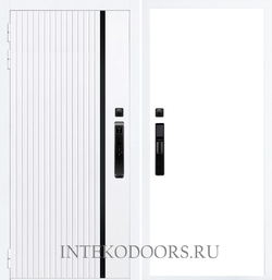 Агат Вертикаль Белая F55 гладкая без рисунка