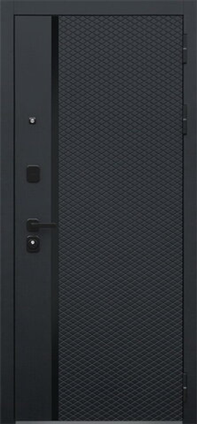 Стальная дверь "Ньюкасл" с зеркалом