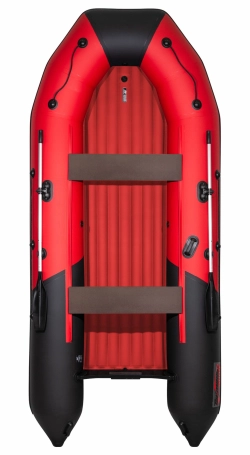 Лодка Таймень NX 4000 НДНД PRO, 4000*1800*495 мм., цвет красный - черный