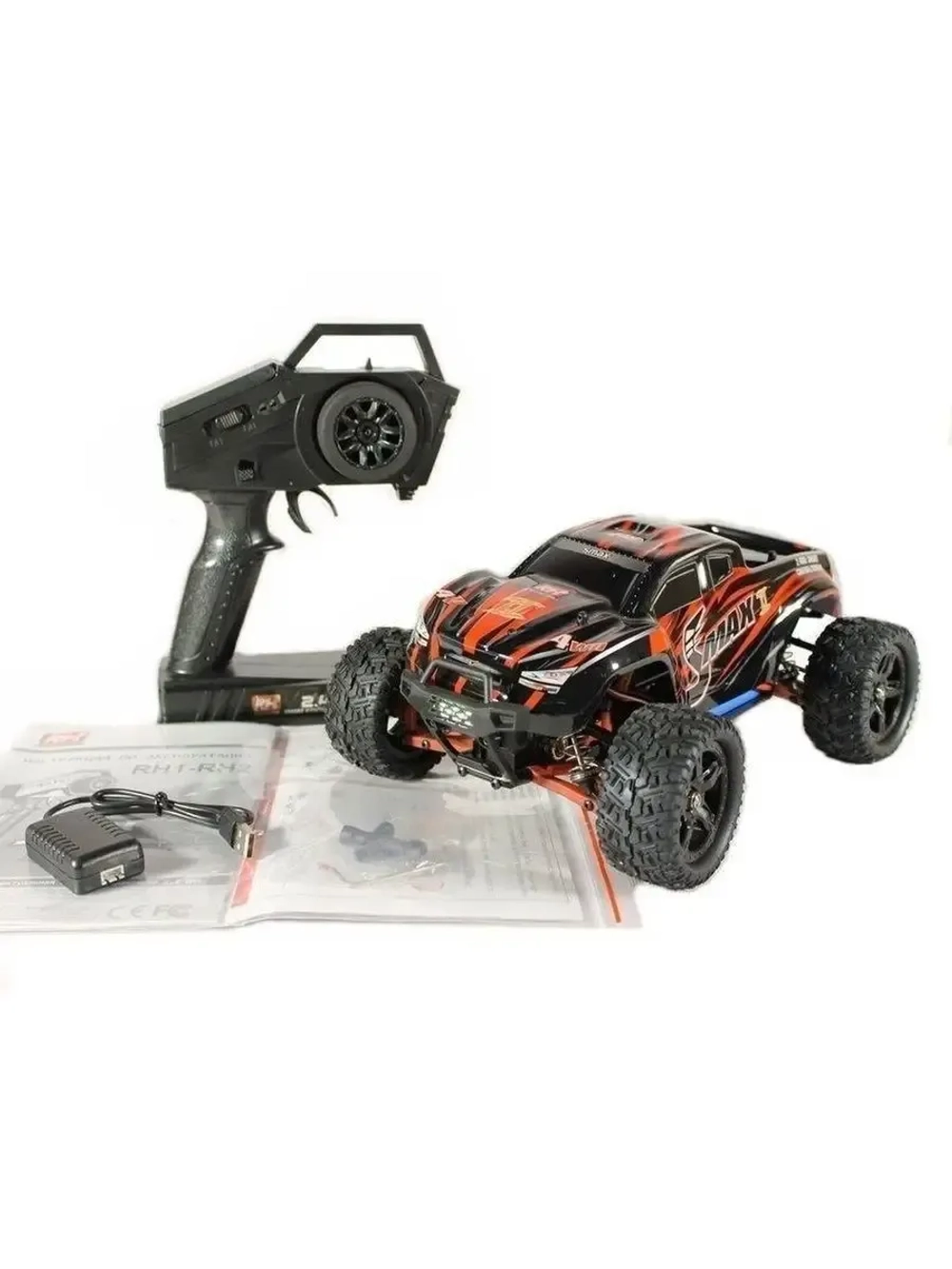 Монстр SMAX UPGRADE V2.0 4WD 2.4G 1/16 RTR (rh1631upgv2-red)
