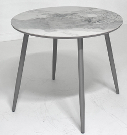 Стол МИЛТОН D89 PANDORA LIGHT, керамика / ЛАТТЕ каркас М-City