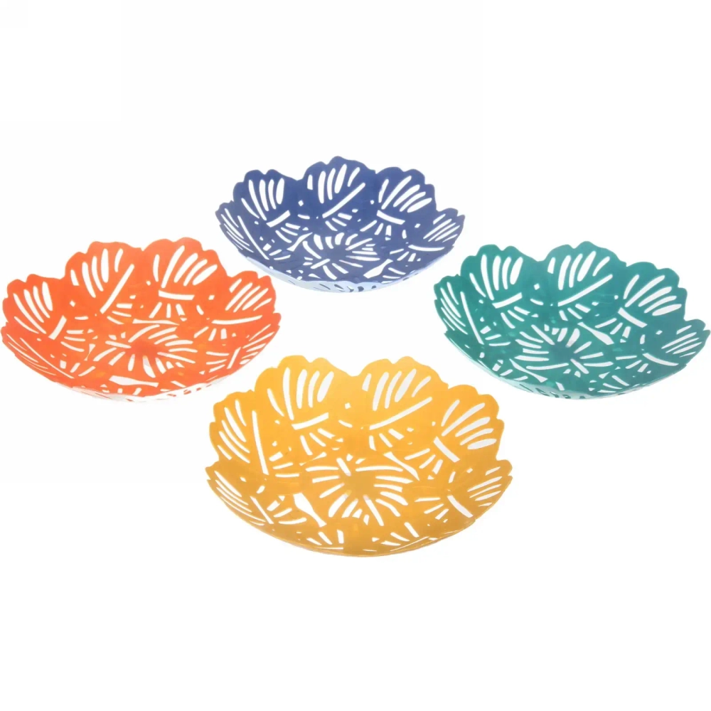 Сухарница пластиковая «Папоротник» 27*5см, цвета микс