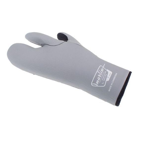 Перчатки трехпалые Marlin Nord Ultraglide 7 мм Черные