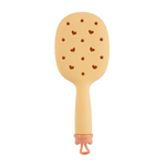 Расческа массажная с отверстиями для джиббитсов SOLOMEYA Croks Massage Hair Brush Apricot