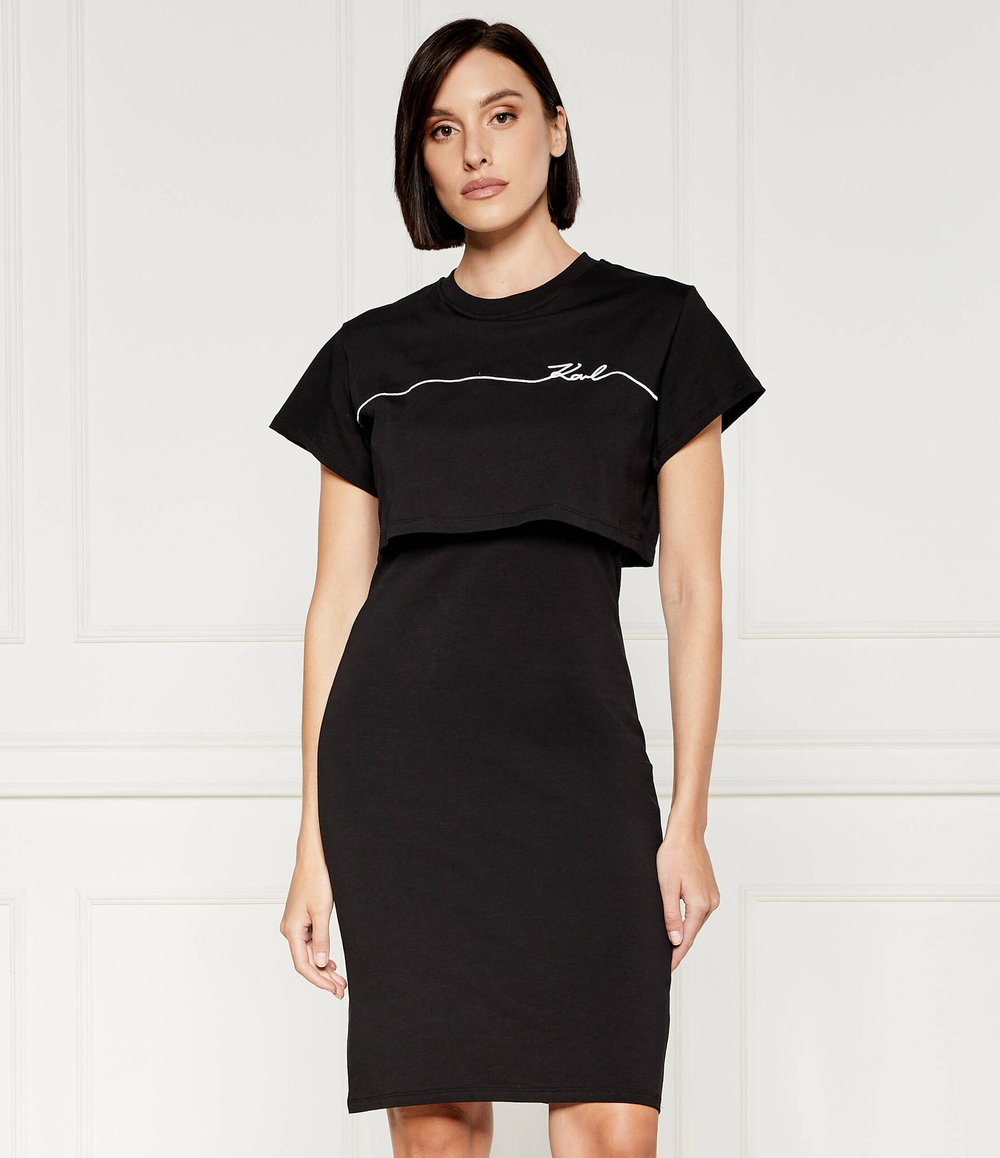 Платье Karl Lagerfeld - черный(245W1350)