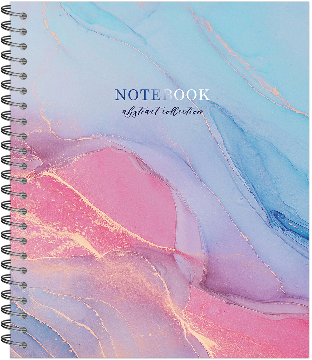 Тетрадь общая 48 листов на металлическом гребне "Liquid"