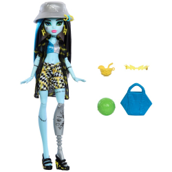 Дом с привидениями Monster High - модная кукла Фрэнки Штейн + пляжные аксессуары HRP68
