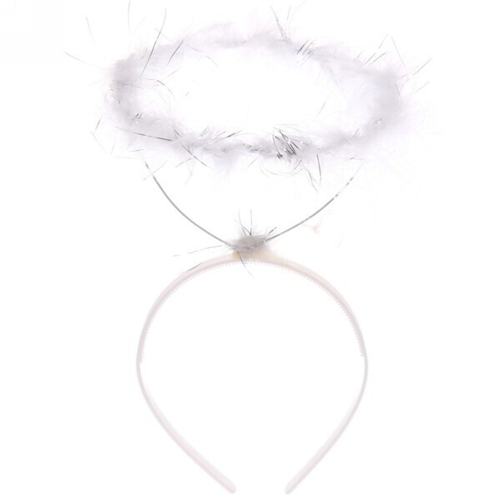 Ободок карнавальный «Ангелочек», белый