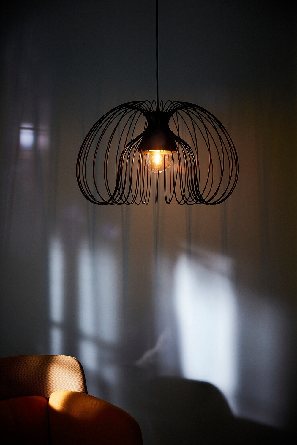 IKEA KALLFRONT  (ИКЕА КАЛЛФРОНТ)  -  Абажур для подвесного светильника, черный, 52 см