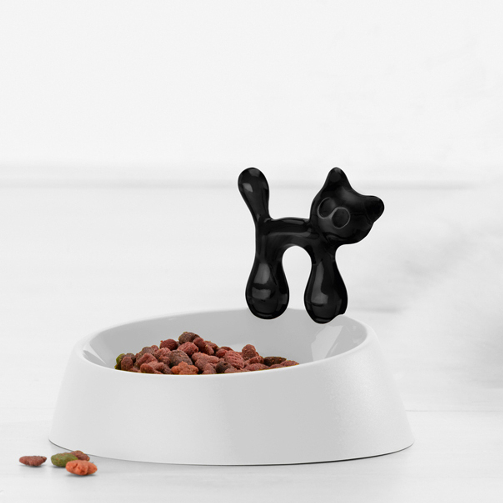 Миска для кошки miaou, черно-белая