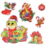 Набор наклеек «Змейка улыбака» 20*20 см, в ассортименте