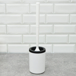 Ерш для туалета гибкий с подставкой, белый