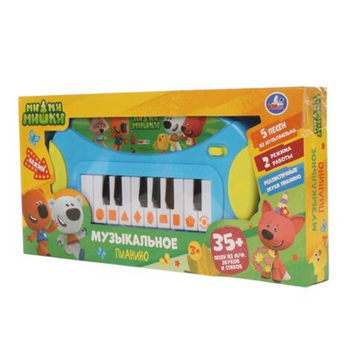 Пианино "Ми-ми-мишки" 35+песен, звуков и стихов, на бат. в коробка ZY1246550-R (Умка)