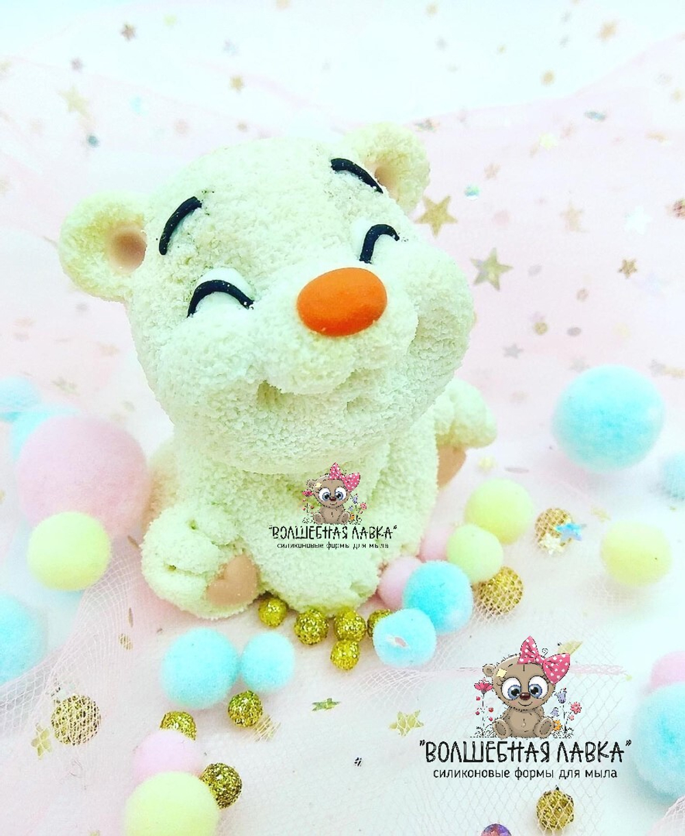Силиконовая форма Мишка улыбашка