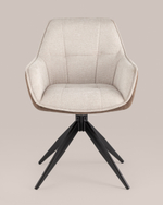 Стул обеденный Alba бежевый спинка экокожа