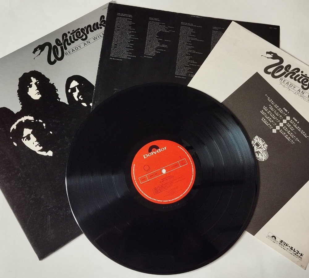 Винтажная виниловая пластинка LP Whitesnake Ready An Willing (Japan 1980) (No Obi) Black And Blue