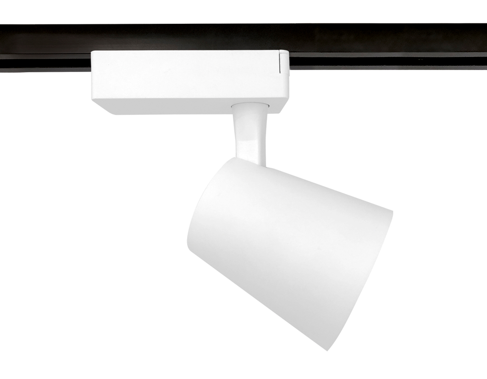 Трековый однофазный светодиодный светильник GL5974 WH белый LED 15W 4200K 24°