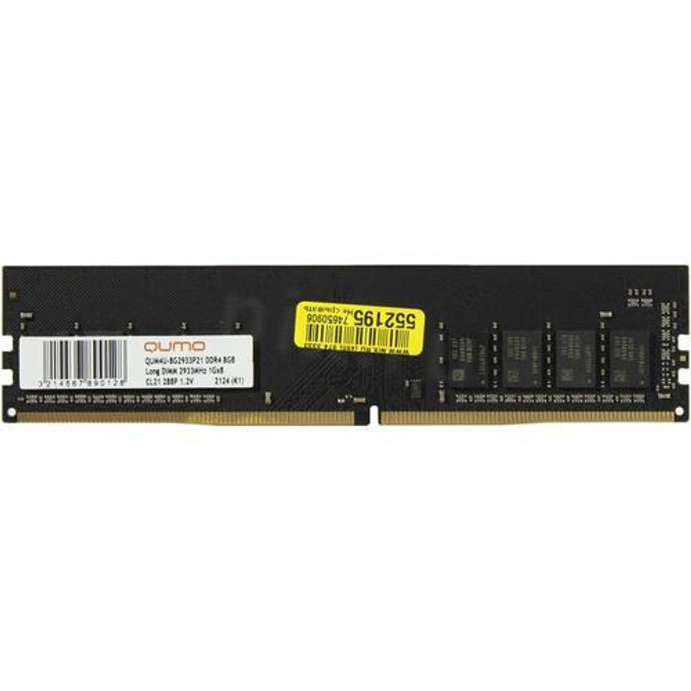 Модуль памяти QUMO &lt;QUM4U-8G2933P21&gt; DDR4 DIMM 8Gb &lt;PC4-23400&gt; CL21