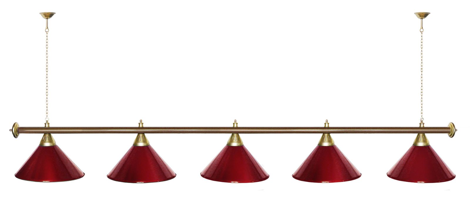 Лампа STARTBILLIARDS 5 пл. (плафоны золотые,штанга золотая,фурнитура золото) фото №71