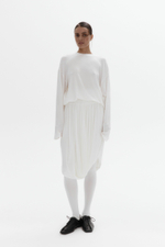 Тонкий трикотажный лонгслив с шерстью